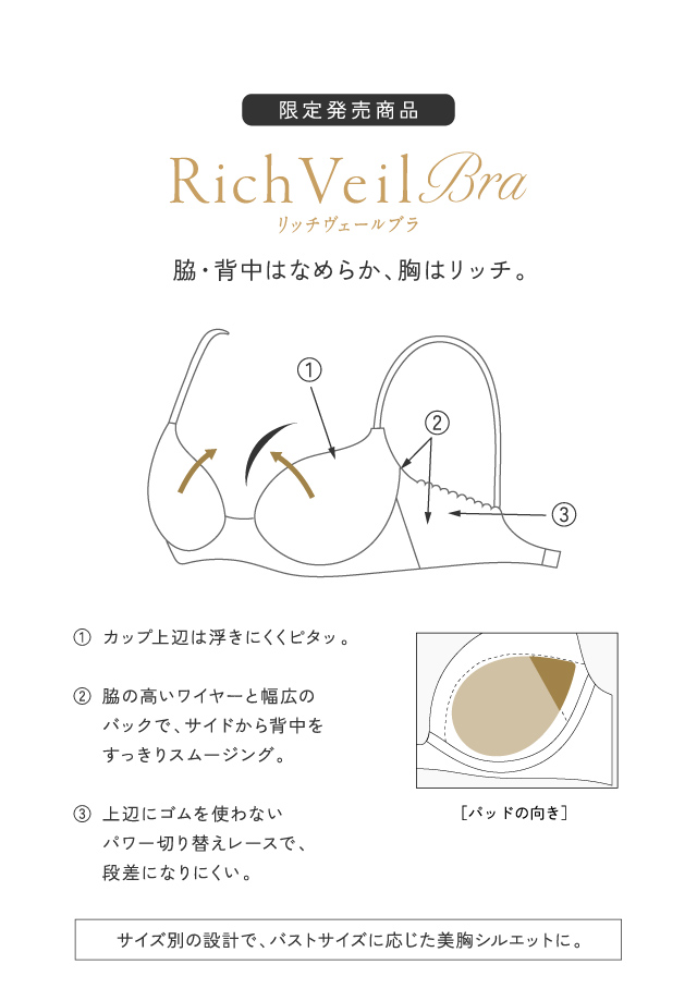 Rich Veil Bra 機能説明