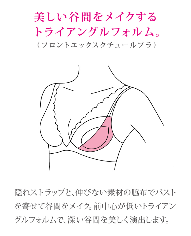 フロントエックスチュールブラ 機能説明