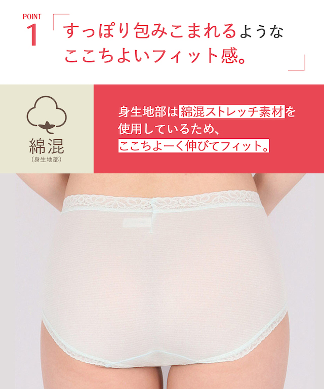 すっぽり包みこまれるようなここちよいフィット感。