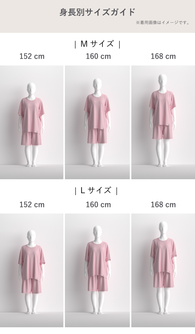 身長別サイズガイド