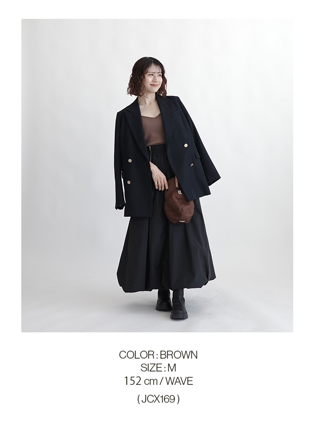 COLOR BROWN SIZE M 152cm / WAVE (JCX169)