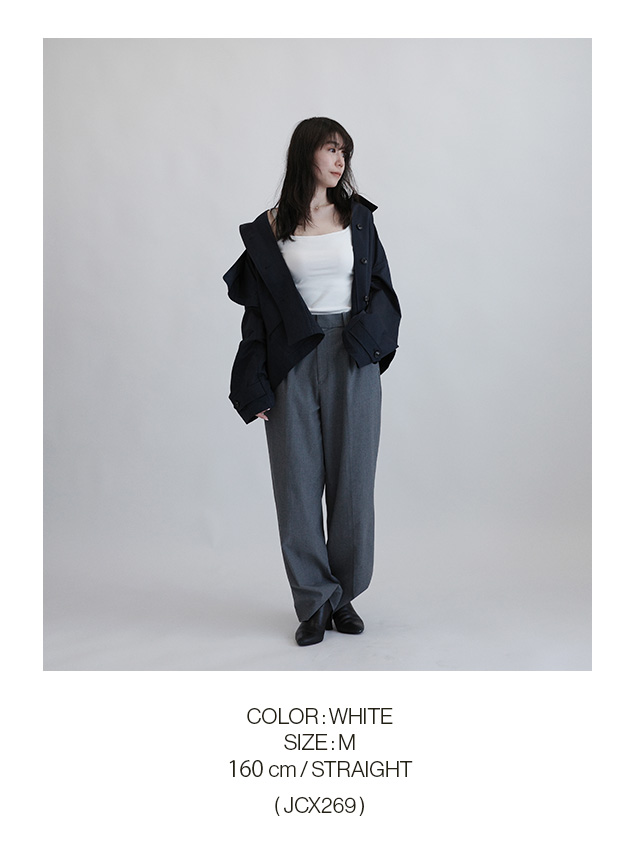 COLOR WHITE SIZE M 160cm / STRAIGHT (JCX269)