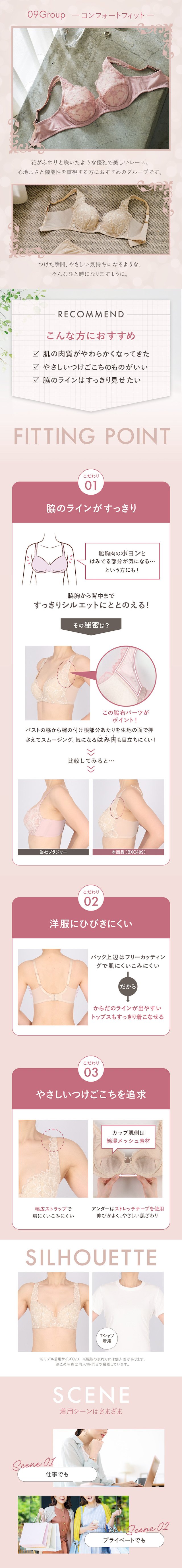 コンフォートフィット 09G  機能説明