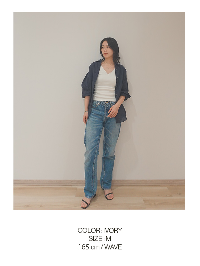 JCX151 COLOR IVORY SIZE M 152cm WAVE