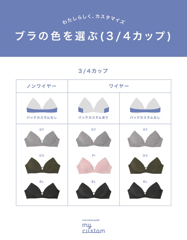 ブラの色を選ぶ