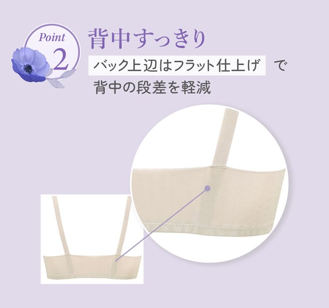 ポイント２ 背中すっきり