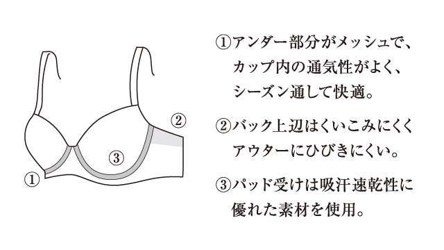 メッシュでさらっとブラ機能図
