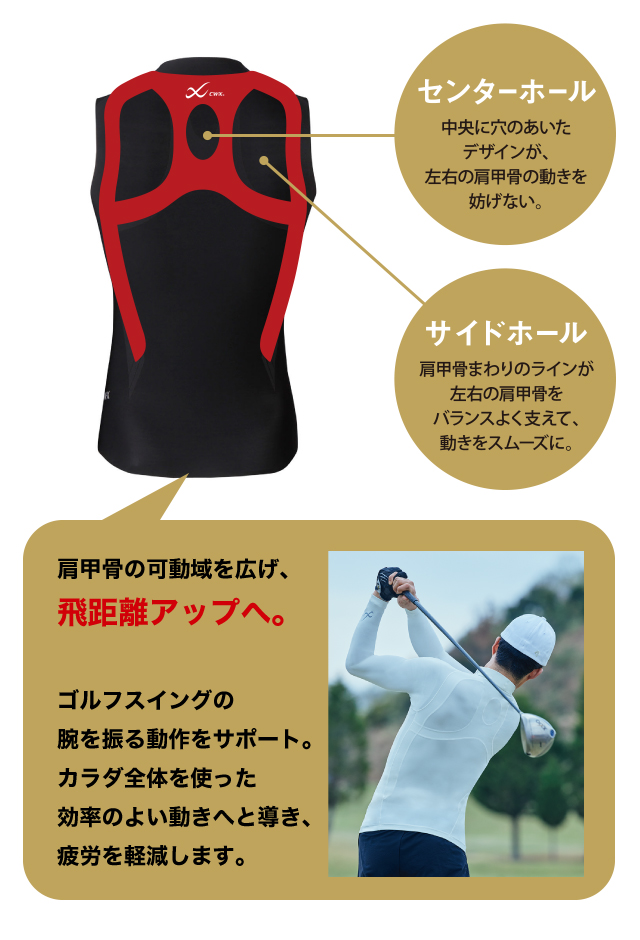CWX 肩甲骨の可動域を広げ飛距離アップへ。