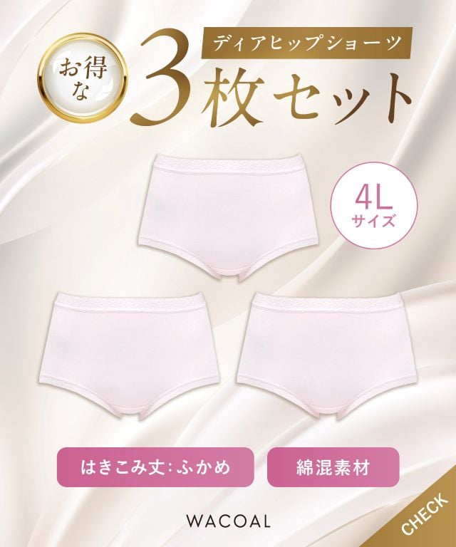 PPA001 ディアヒップショーツ お得な3枚セット バナー