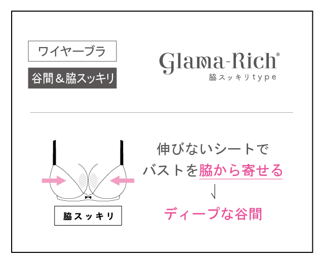 グラマリッチ 脇スッキリ type 機能説明