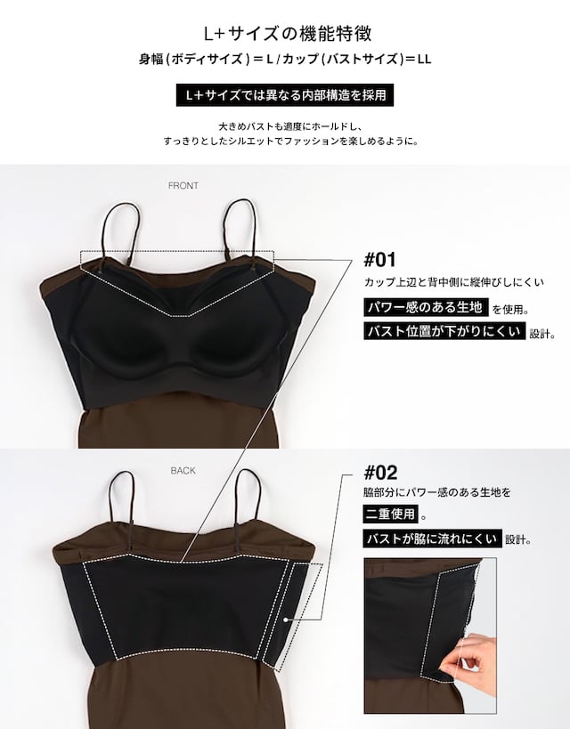 Lプラスサイズの機能特徴