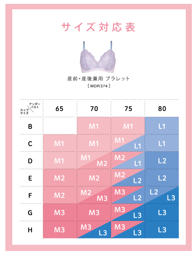 サイズ対応表
