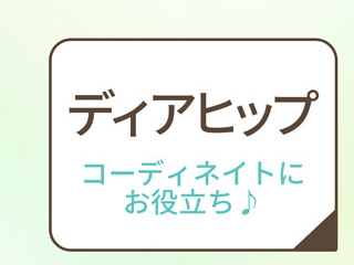 ディアヒップ　コーディネイトにお役立ち♪　