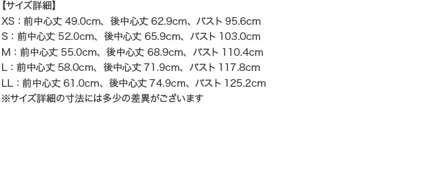 サイズ詳細