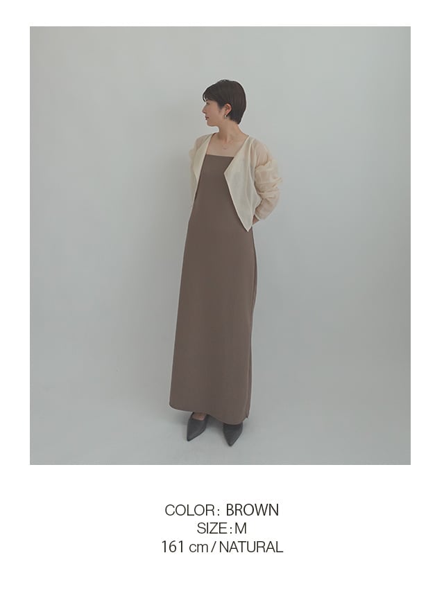 JCX261 COLOR BROWN SIZE M 161cm NATURAL