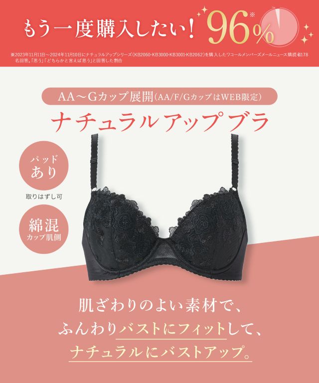 もう一度購入したい!96% ナチュラルアップブラ 機能説明