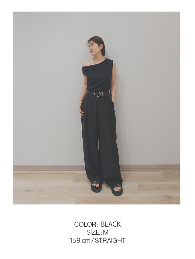 JCX263 COLOR BLACK SIZE M 159cm STRAIGHT