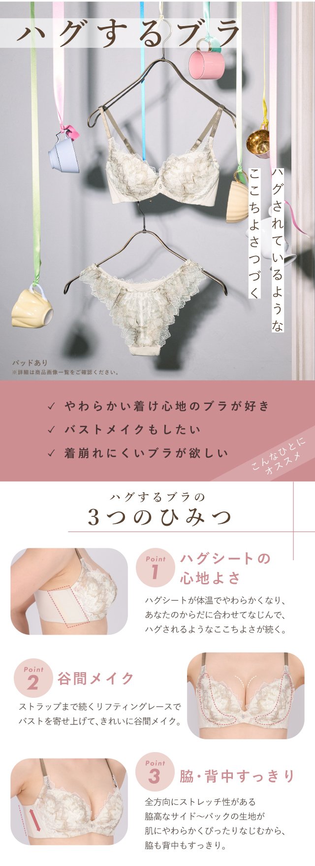 ハグするブラ 機能説明
