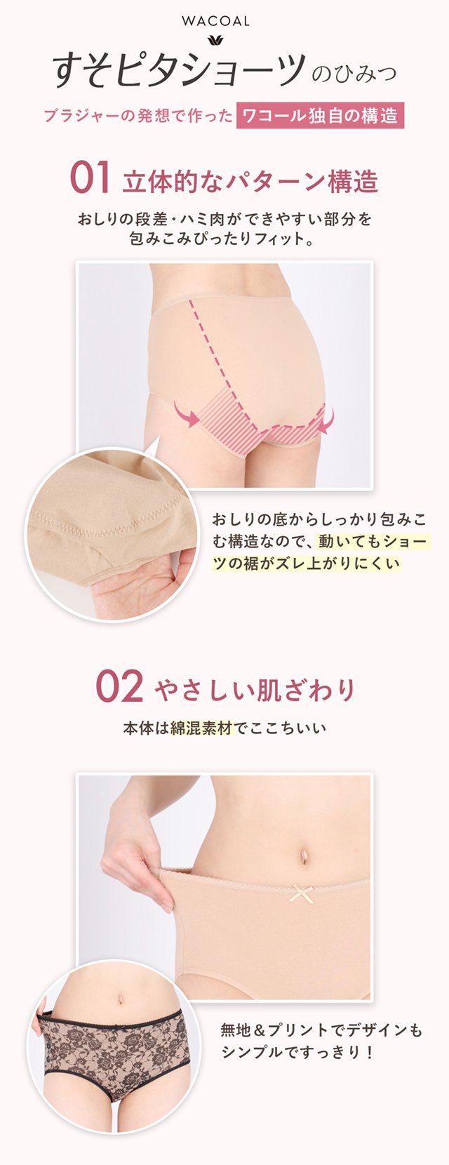 すそピタショーツのひみつ