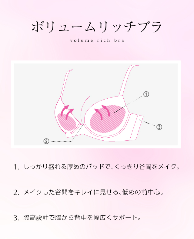 ボリュームリッチブラ 機能図
