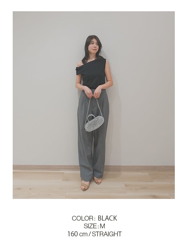 JCX263 COLOR BLACK SIZE M 160cm STRAIGHT