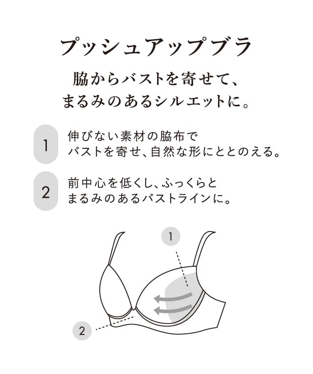 プッシュアップブラ 機能説明