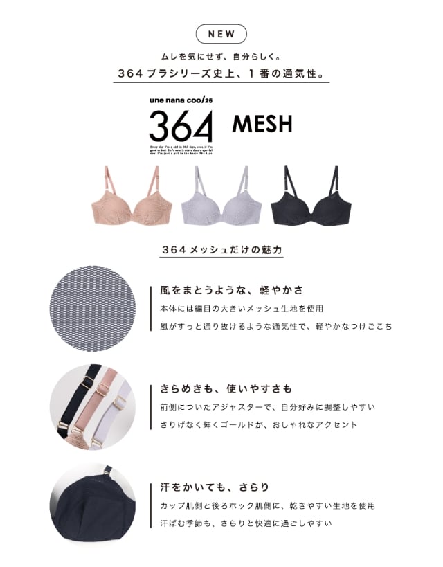 364ブラメッシュ　機能説明