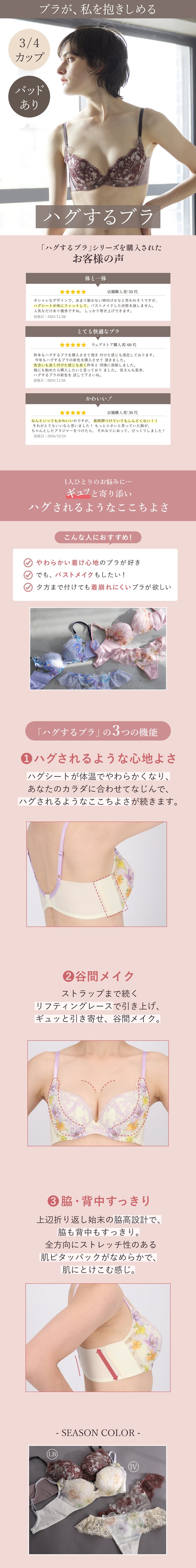 ハグするブラ BRB498 機能説明
