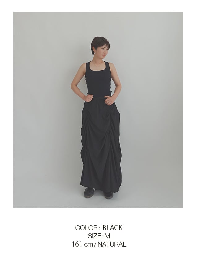 JCX262 COLOR BLACK SIZE M 161cm NATURAL