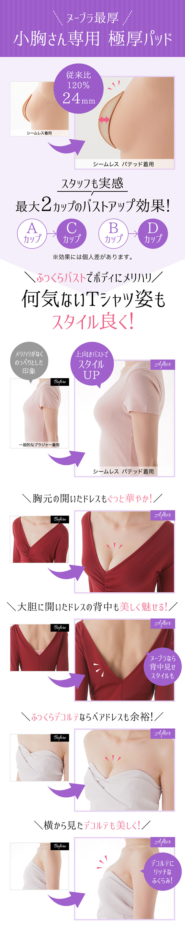 seamless PADDED 機能説明