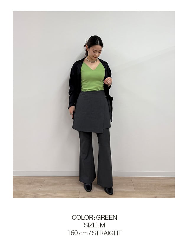 JCX151 COLOR GREEN SIZE M 160cm STRAIGHT