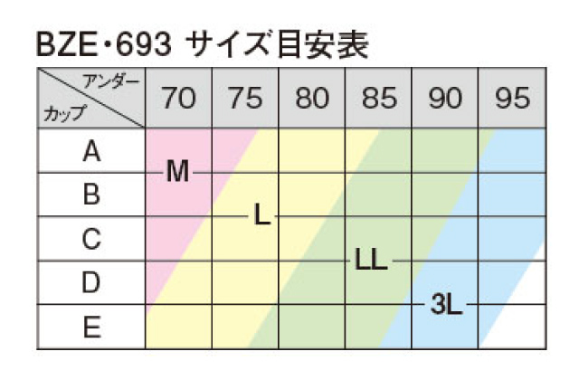 BZE693 サイズ表