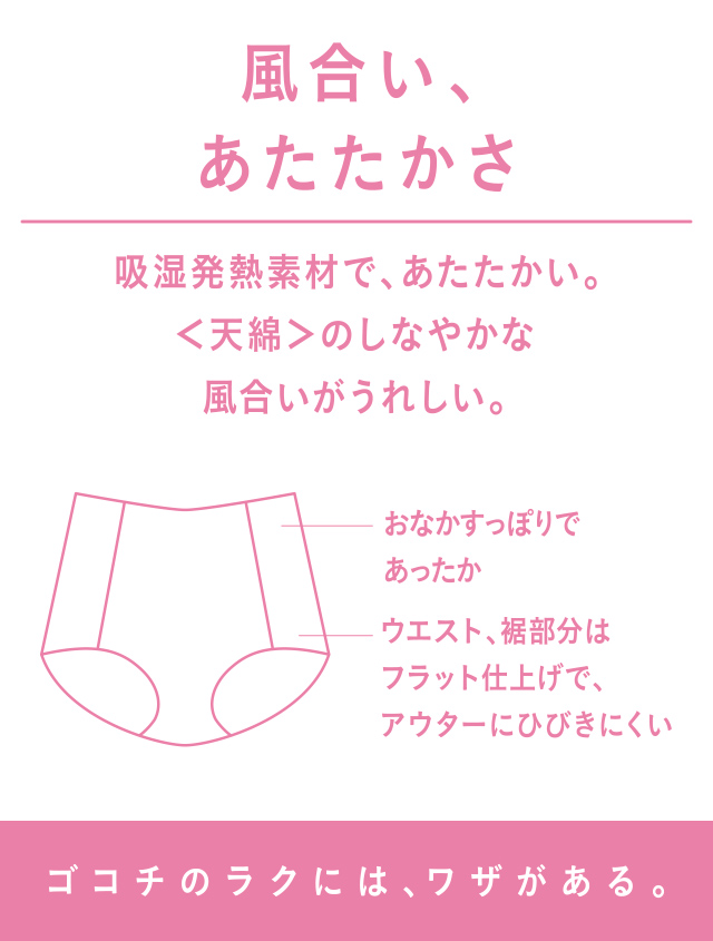 風合い、あたたかさ 機能説明