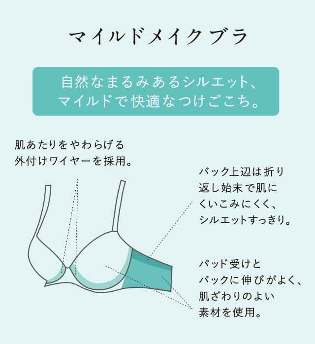 マイルドメイクブラ 機能説明