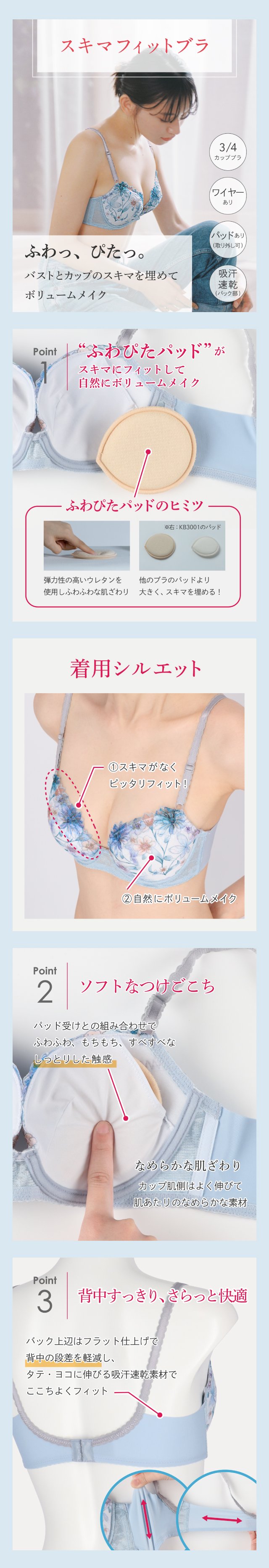 スキマフィットブラ 機能説明
