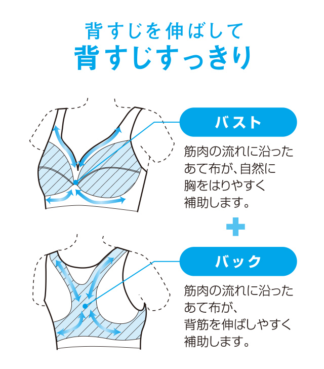 背すじを伸ばして 背すじすっきり