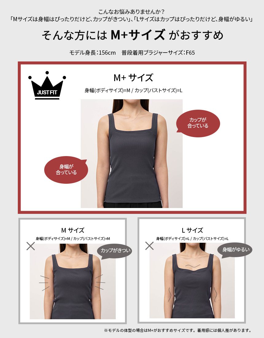 JCX241 身幅（ボディサイズ）M カップサイズ（バストサイズ）L