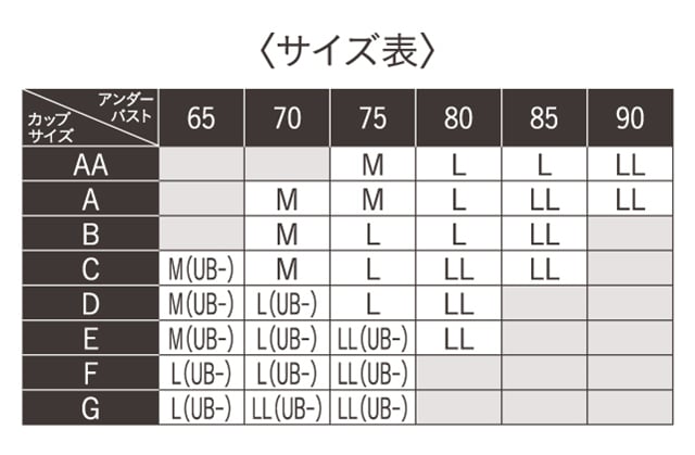サイズ表