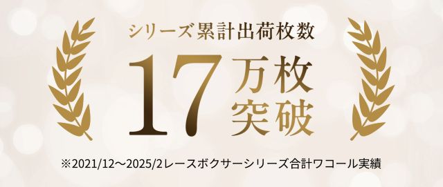 レースボクサー シリーズ合計 17万枚突破