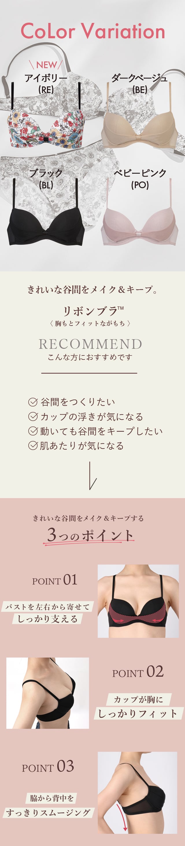 カラーバリエーション　機能説明