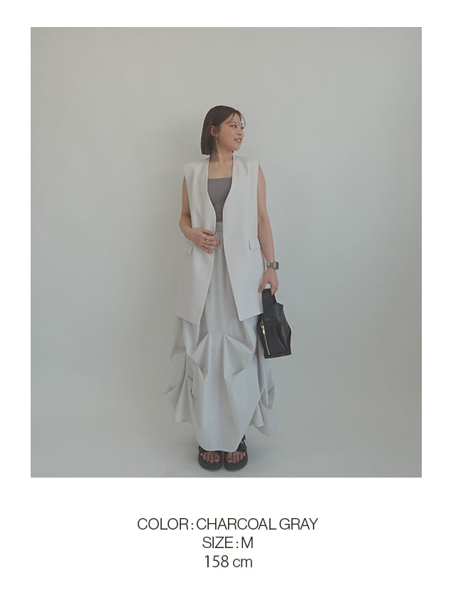 JCX161 COLOR CHARCOAL GRAY SIZE M 158cm