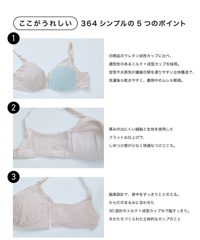 ここがうれしい 364シンプルの5つのポイント