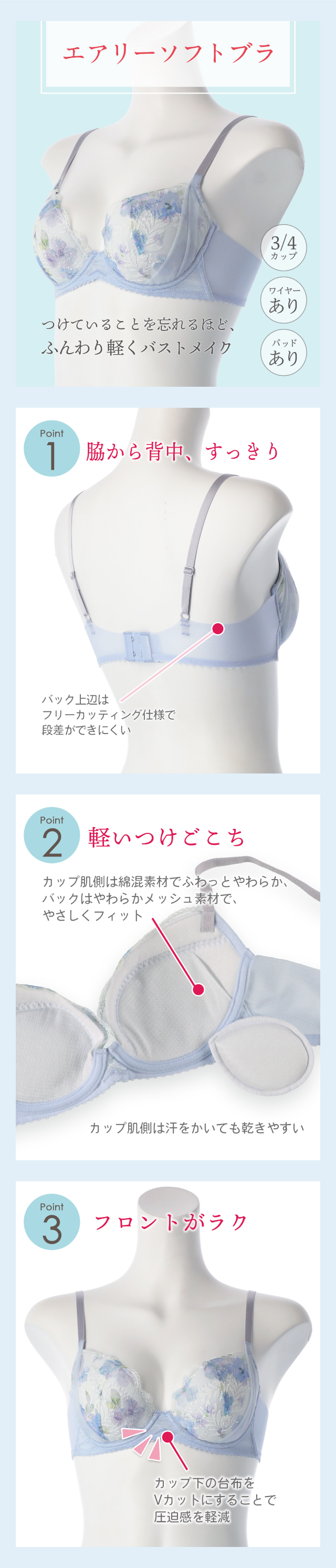 エアリーソフトブラ 機能説明