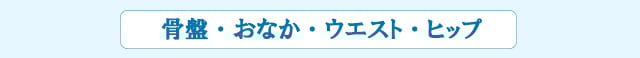 骨盤・おなか・ウエスト・ヒップ