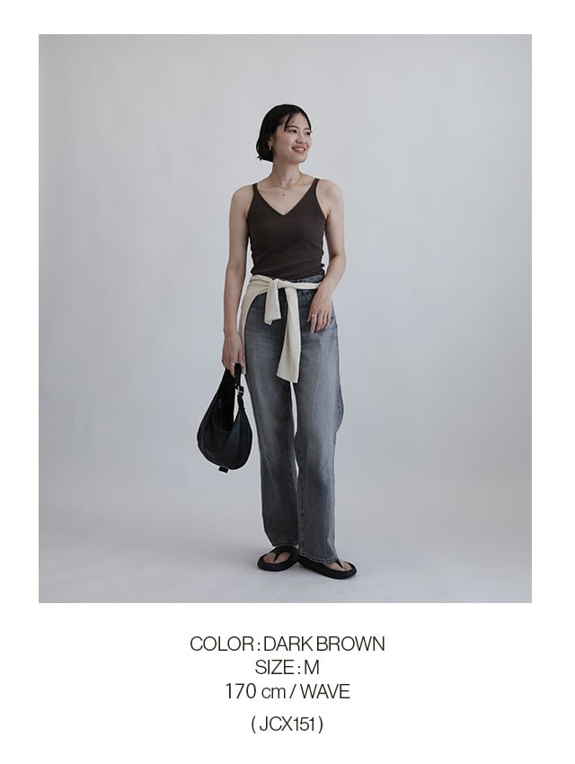 JCX151 COLOR DARK BROWN SIZE M 170cm WAVE