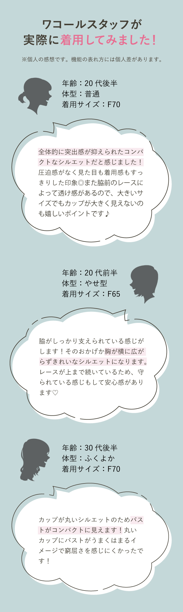 着用コメント