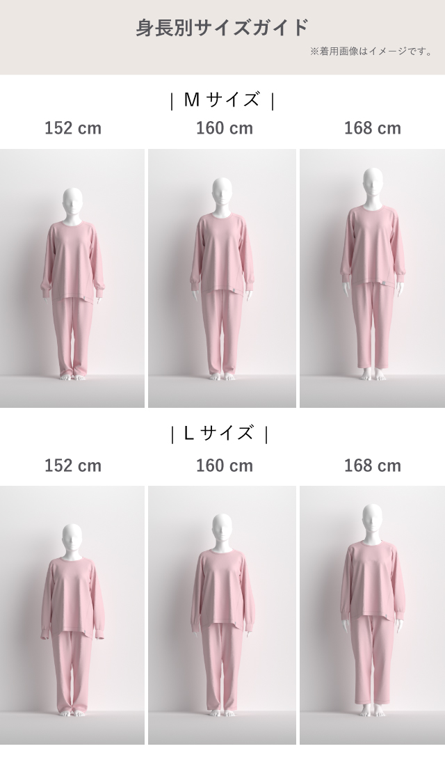 身長別サイズガイド