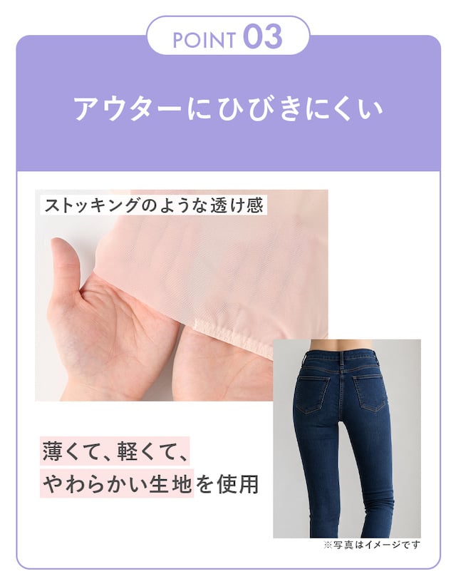 補整ショーツ　機能説明