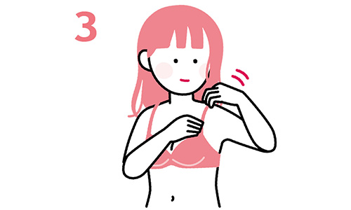 ステップ3.　からだを起こしてストラップの長さを調整する