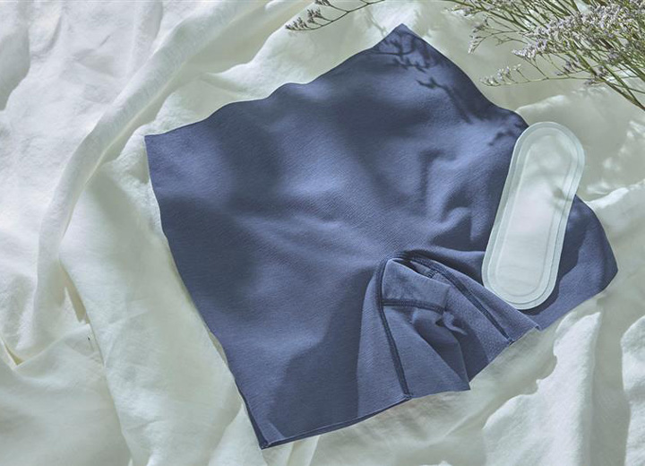 ボクサータイプのショーツにも簡単につけられる